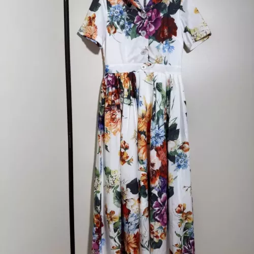 Dolce &amp; Gabbana Dresses Short Sleeved For Women #1351227 $112.00 USD, Wholesale Replica Dolce &amp; Gabbana Dresses