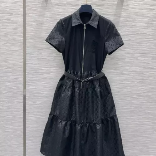 Louis Vuitton LV Dresses Short Sleeved For Women #1351231 $85.00 USD, Wholesale Replica Louis Vuitton LV Dresses