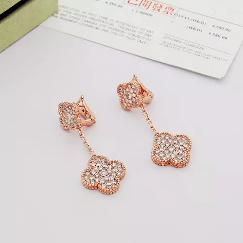 Van Cleef &amp; Arpels Earrings For Women #1351371 $34.00 USD, Wholesale Replica Van Cleef &amp; Arpels Earrings