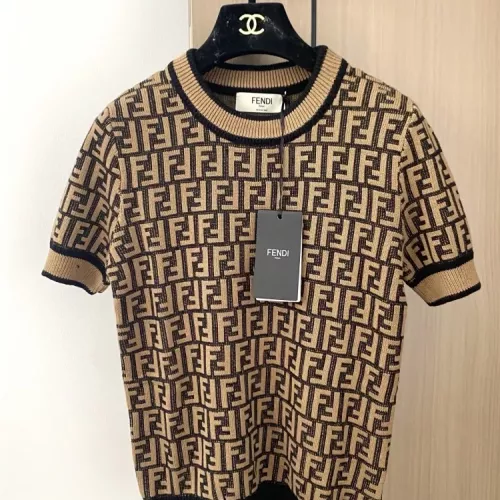 Fendi Sweaters Short Sleeved For Women #1351396 $98.00 USD, Wholesale Replica Fendi Sweaters