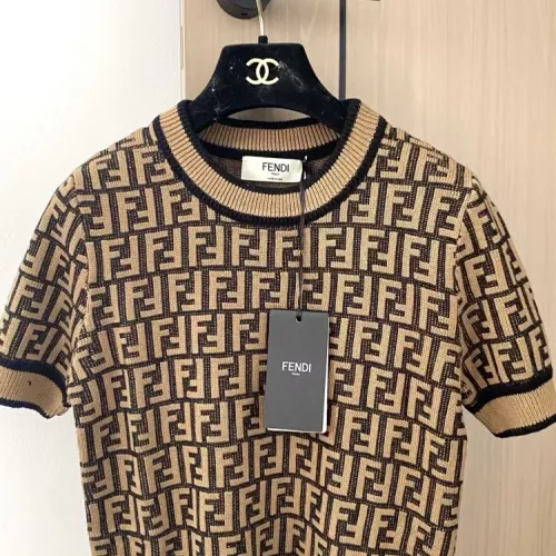 Replica Fendi Sweaters Short Sleeved For Women #1351396 $98.00 USD for Wholesale
