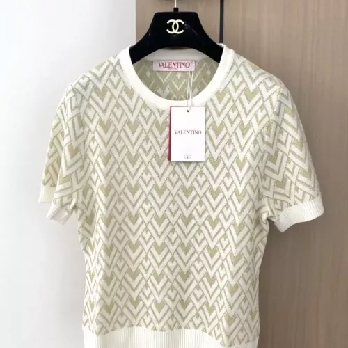 Valentino Sweaters Short Sleeved For Women #1351407 $96.00 USD, Wholesale Replica Valentino Sweaters