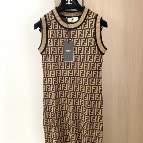 Fendi Dresses Sleeveless For Women #1351417 $98.00 USD, Wholesale Replica Fendi Dresses