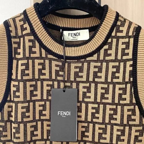 Replica Fendi Dresses Sleeveless For Women #1351417 $98.00 USD for Wholesale