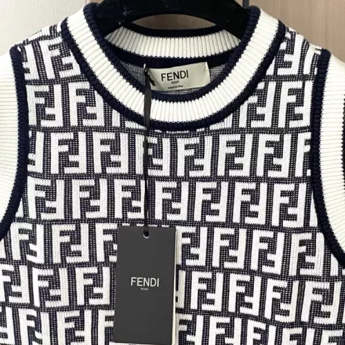 Replica Fendi Dresses Sleeveless For Women #1351419 $98.00 USD for Wholesale