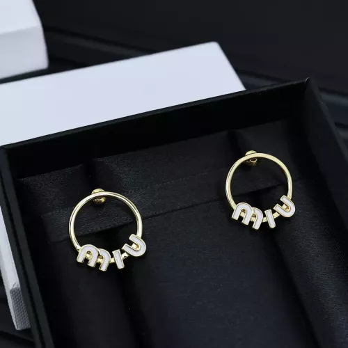MIU MIU Earrings For Women #1351677 $25.00 USD, Wholesale Replica MIU MIU Earrings