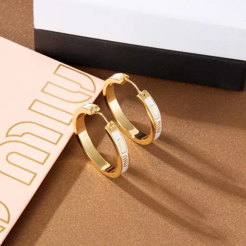 MIU MIU Earrings For Women #1351696 $29.00 USD, Wholesale Replica MIU MIU Earrings
