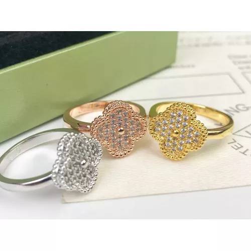 Replica Van Cleef & Arpels Rings In Gold For Women #1351832 $23.00 USD for Wholesale