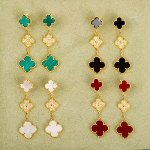 Replica Van Cleef & Arpels Earrings For Women #1351876 $38.00 USD for Wholesale