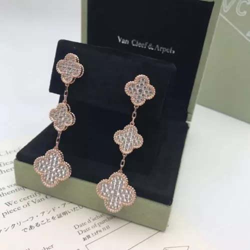 Van Cleef &amp; Arpels Earrings For Women #1352273 $34.00 USD, Wholesale Replica Van Cleef &amp; Arpels Earrings
