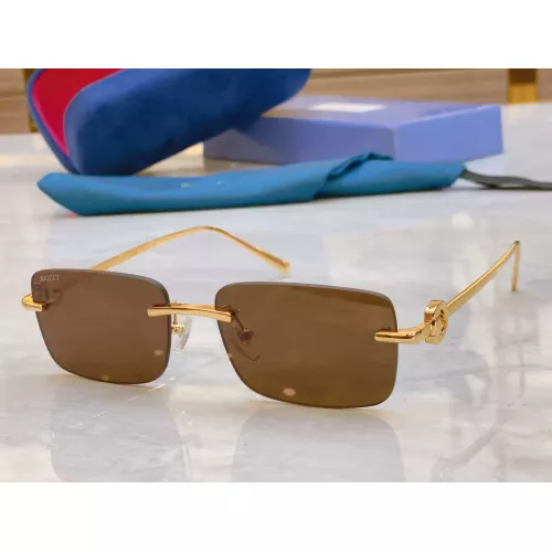Gucci AAA Quality Sunglasses #1352438 $60.00 USD, Wholesale Replica Gucci AAA Quality Sunglasses