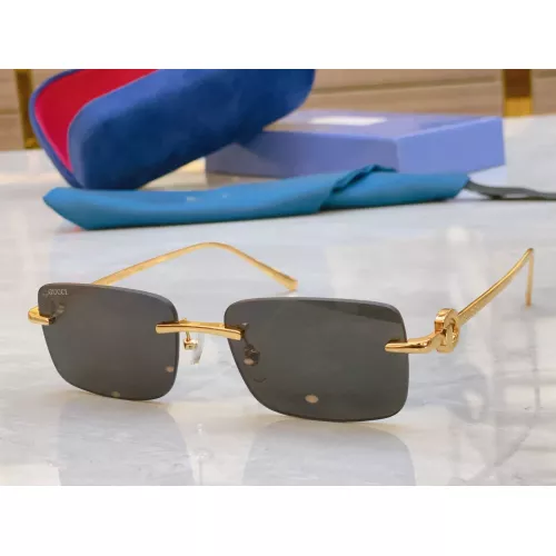 Gucci AAA Quality Sunglasses #1352439 $60.00 USD, Wholesale Replica Gucci AAA Quality Sunglasses