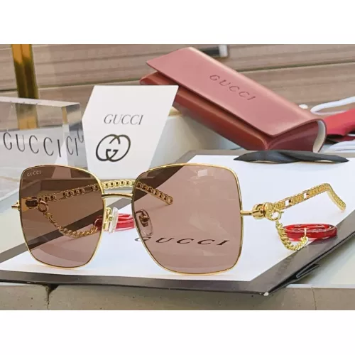 Gucci AAA Quality Sunglasses #1352444 $64.00 USD, Wholesale Replica Gucci AAA Quality Sunglasses