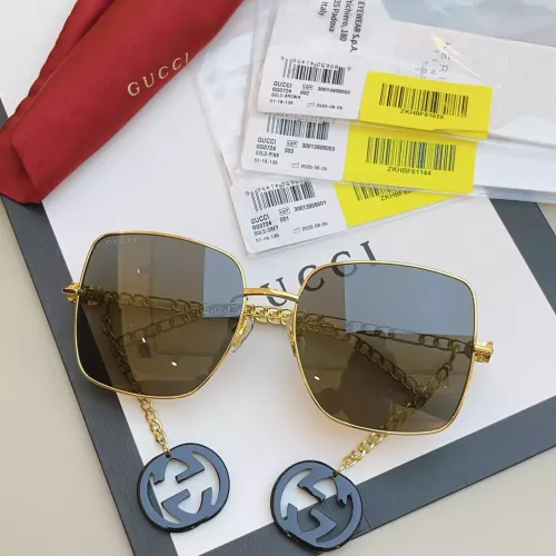 Replica Gucci AAA Quality Sunglasses #1352446 $64.00 USD for Wholesale