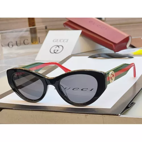 Gucci AAA Quality Sunglasses #1352473 $56.00 USD, Wholesale Replica Gucci AAA Quality Sunglasses