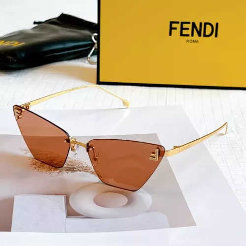 Fendi AAA Quality Sunglasses #1352689 $64.00 USD, Wholesale Replica Fendi AAA Quality Sunglasses