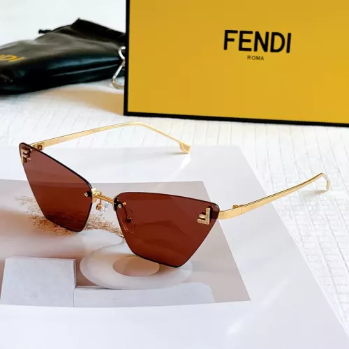 Fendi AAA Quality Sunglasses #1352690 $64.00 USD, Wholesale Replica Fendi AAA Quality Sunglasses