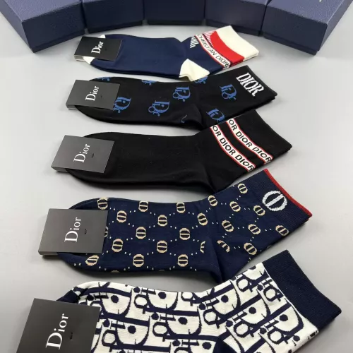 Replica Christian Dior Socks #1352861 $27.00 USD for Wholesale