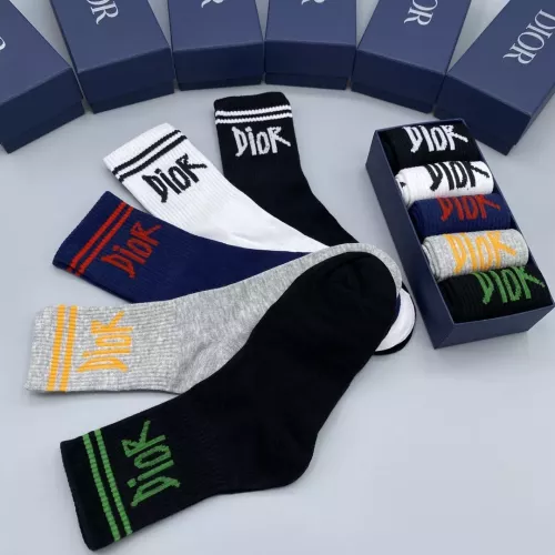 Replica Christian Dior Socks #1352863 $29.00 USD for Wholesale