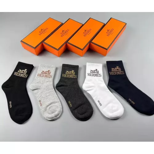 Replica Hermes Socks For Men #1352868 $25.00 USD for Wholesale