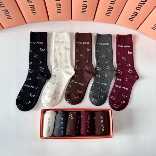 MIU MIU Socks #1352943 $36.00 USD, Wholesale Replica MIU MIU Socks