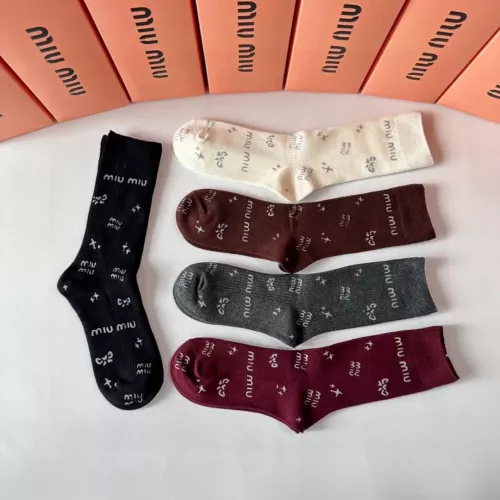 Replica MIU MIU Socks #1352943 $36.00 USD for Wholesale