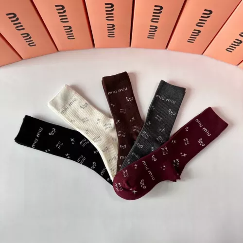Replica MIU MIU Socks #1352943 $36.00 USD for Wholesale