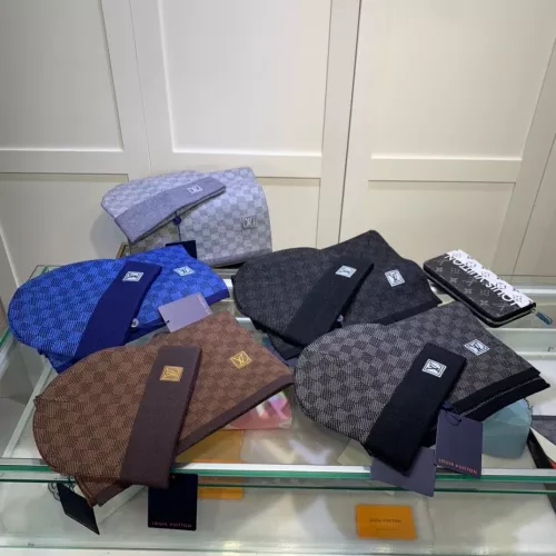 Replica Louis Vuitton LV Hat and Scarf and Glove Set #1353270 $45.00 USD for Wholesale