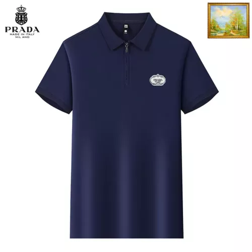 Prada T-Shirts Short Sleeved For Men #1353506 $34.00 USD, Wholesale Replica Prada T-Shirts