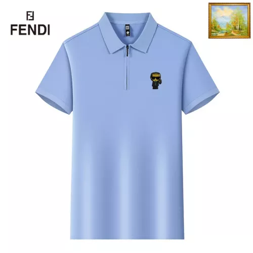 Fendi T-Shirts Short Sleeved For Men #1353605 $34.00 USD, Wholesale Replica Fendi T-Shirts