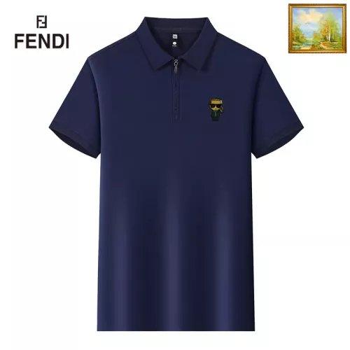 Fendi T-Shirts Short Sleeved For Men #1353607 $34.00 USD, Wholesale Replica Fendi T-Shirts