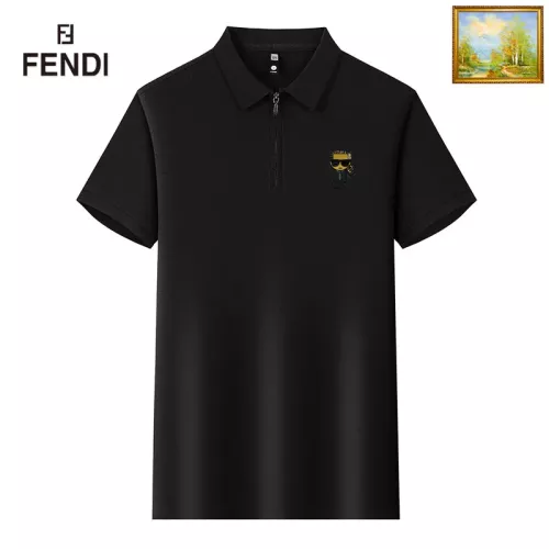 Fendi T-Shirts Short Sleeved For Men #1353608 $34.00 USD, Wholesale Replica Fendi T-Shirts