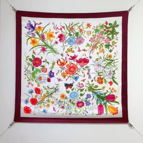 Gucci Silk Squares #1353665 $64.00 USD, Wholesale Replica Gucci Scarf