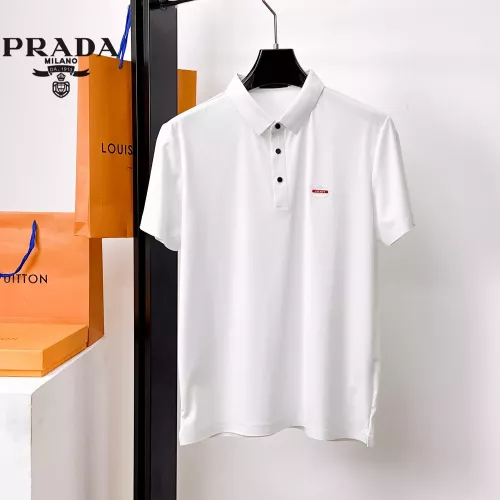 Prada T-Shirts Short Sleeved For Men #1353715 $48.00 USD, Wholesale Replica Prada T-Shirts