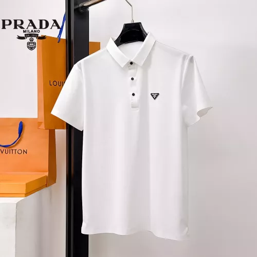 Prada T-Shirts Short Sleeved For Men #1353773 $48.00 USD, Wholesale Replica Prada T-Shirts