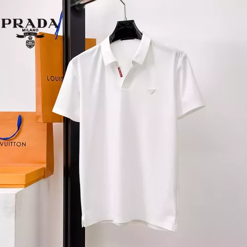 Prada T-Shirts Short Sleeved For Men #1353803 $48.00 USD, Wholesale Replica Prada T-Shirts