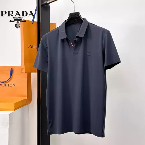 Prada T-Shirts Short Sleeved For Men #1353805 $48.00 USD, Wholesale Replica Prada T-Shirts