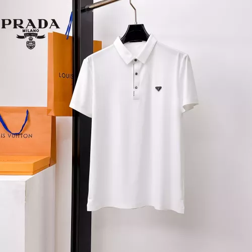 Prada T-Shirts Short Sleeved For Men #1353815 $48.00 USD, Wholesale Replica Prada T-Shirts