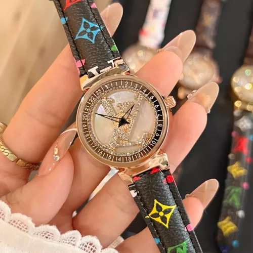 Louis Vuitton Watches In Rose Gold For Women #1353841 $39.00 USD, Wholesale Replica Louis Vuitton Watches
