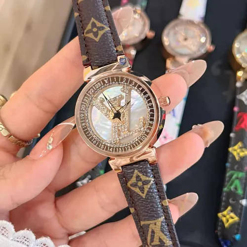 Louis Vuitton Watches In Rose Gold For Women #1353842 $39.00 USD, Wholesale Replica Louis Vuitton Watches