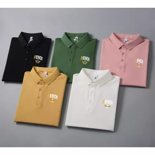 Replica Fendi T-Shirts Short Sleeved For Men #1353901 $42.00 USD for Wholesale