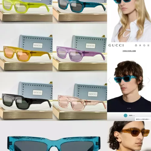 Replica Gucci AAA Quality Sunglasses #1354068 $60.00 USD for Wholesale