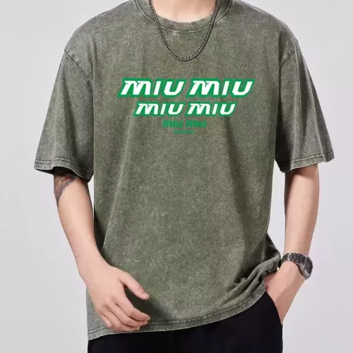 MIU MIU T-Shirts Short Sleeved For Men #1354182 $45.00 USD, Wholesale Replica MIU MIU T-Shirts
