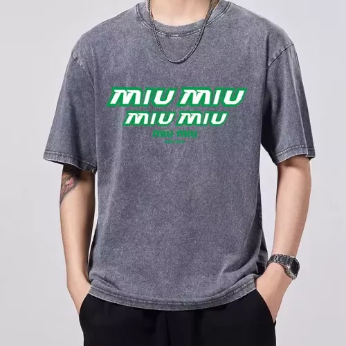 MIU MIU T-Shirts Short Sleeved For Men #1354183 $45.00 USD, Wholesale Replica MIU MIU T-Shirts
