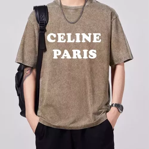 Celine T-Shirts Short Sleeved For Men #1354185 $45.00 USD, Wholesale Replica Celine T-Shirts