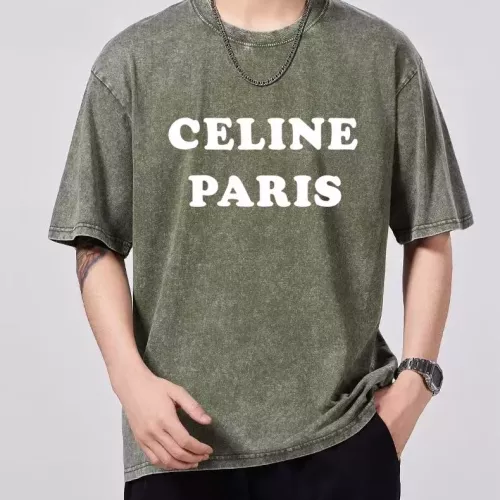 Celine T-Shirts Short Sleeved For Men #1354186 $45.00 USD, Wholesale Replica Celine T-Shirts