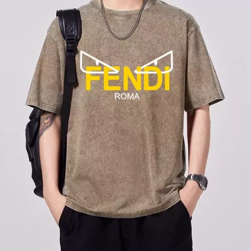 Fendi T-Shirts Short Sleeved For Men #1354201 $45.00 USD, Wholesale Replica Fendi T-Shirts