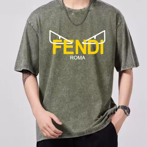 Fendi T-Shirts Short Sleeved For Men #1354202 $45.00 USD, Wholesale Replica Fendi T-Shirts