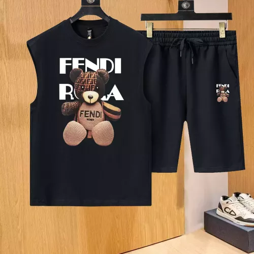 Fendi Tracksuits Sleeveless For Men #1354317 $52.00 USD, Wholesale Replica Fendi Tracksuits