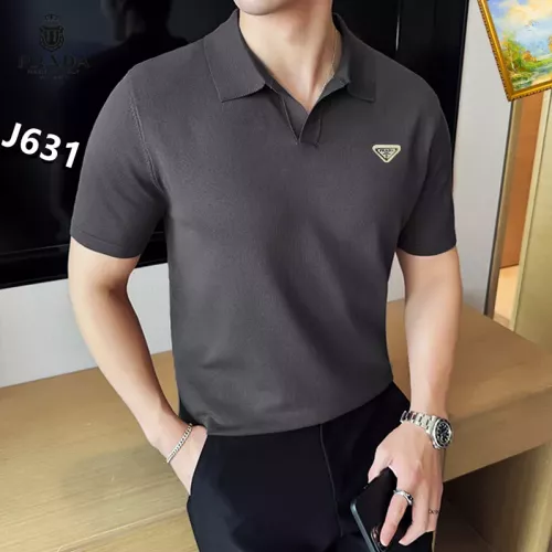 Prada T-Shirts Short Sleeved For Men #1354389 $42.00 USD, Wholesale Replica Prada T-Shirts